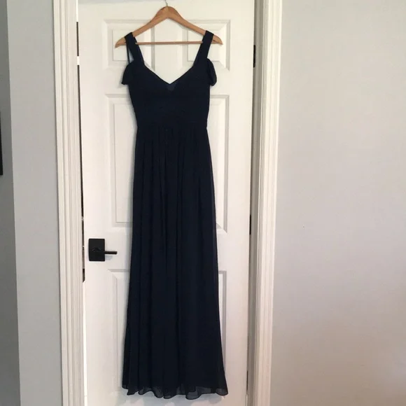 Ocean of Elegance Navy Maxi Dress. Prom! - Picture 8 of 12